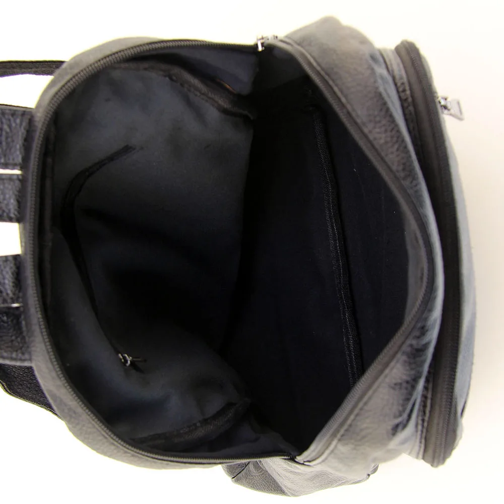 

Black Soft Polyurethane Macbook air 13 & 13.3 Inch Compatible Women's Backpack 2001Q30444
