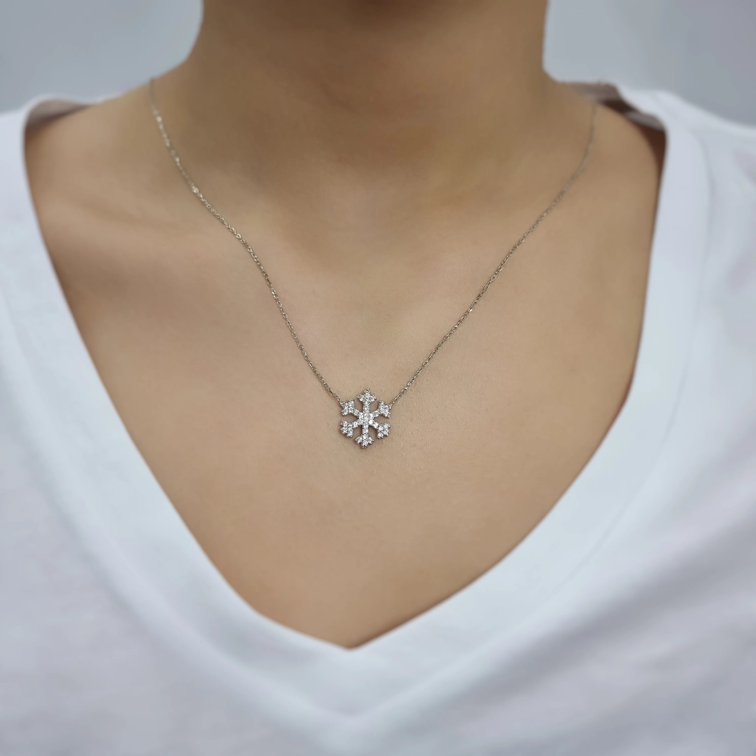 

Snow Ball 925 Sterling Silver, Gold, Rose Plated Zircon Necklace For Women Girls Handmade Fashion Jewelry Elegant Minimalist