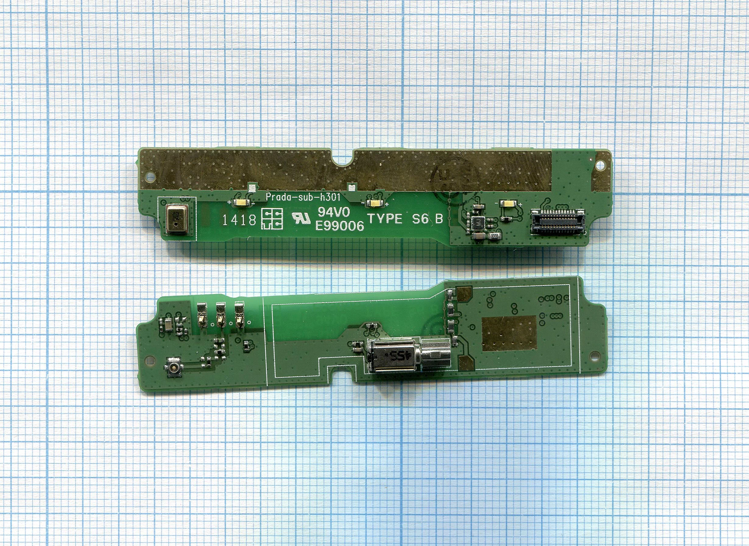 Плата с системным разъемом для Lenovo P780 микрофоном и вибро |