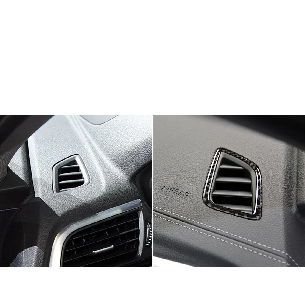 

Real Carbon Fiber Interior Air Conditioning Vent Outlet Trim Cover For BMW 1 Series F20 F21 Car Styling 3D Stickers Accessories