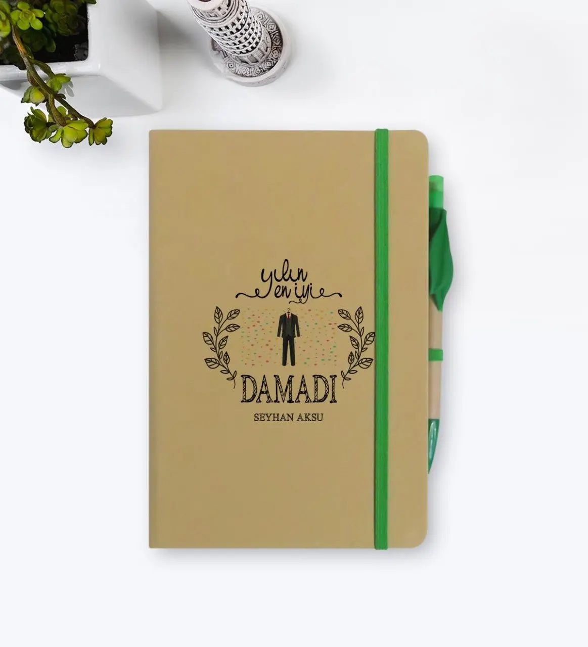 

Personalized The Year 'S Best Groom Notebook and Seeded Pen Gift Set