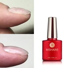 MSHARE не горячая резиновая основа под Гель-лак толстое покрытие для ногтей выравнивание ногтей гель предотвращает растрескивание