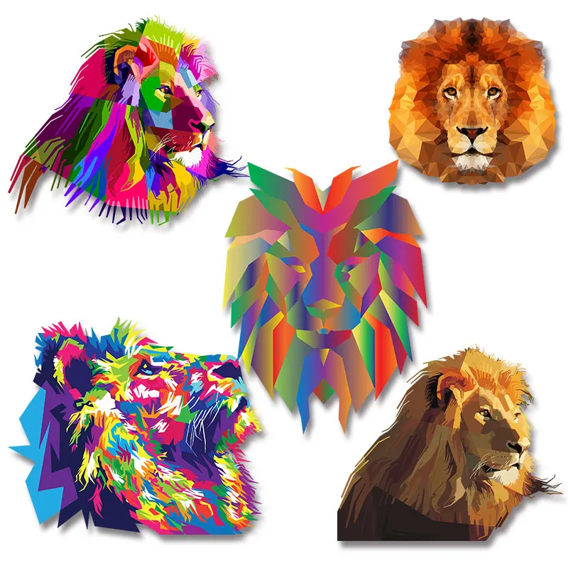 

King Lion Thermal Transfers Decals Patch on Jackets bags socks pillow clothes Heat-sensitive patches Stickers on fabric