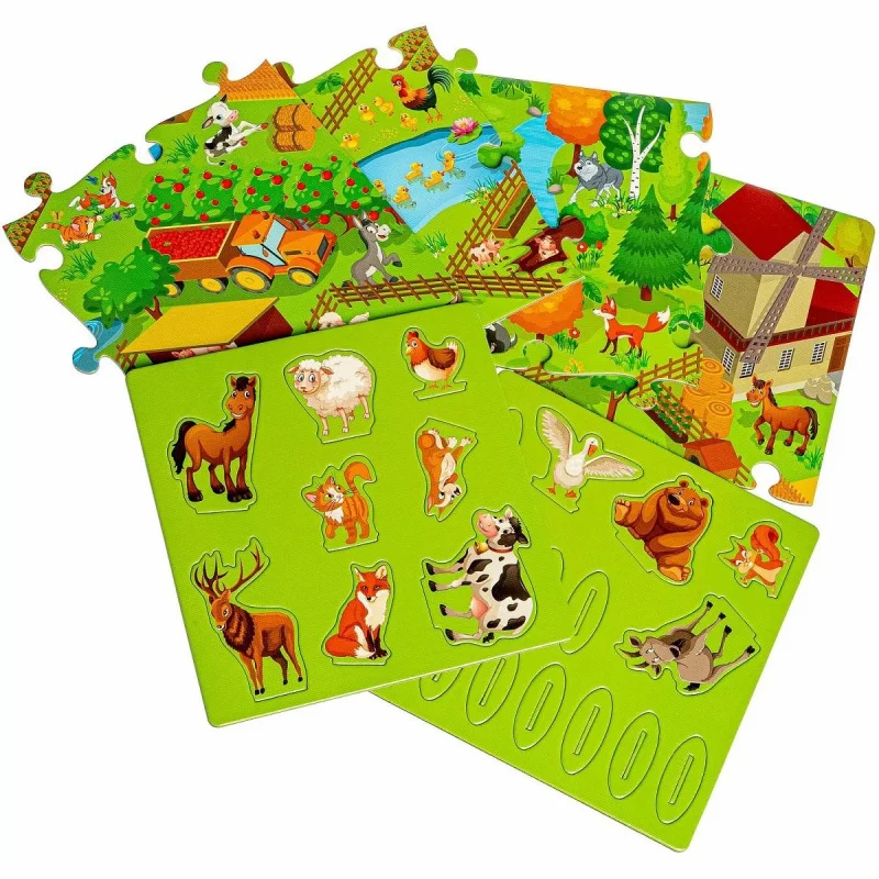 Настольная игра Объемные фигурки. Мама и ее малыш Bondibon | Игрушки хобби