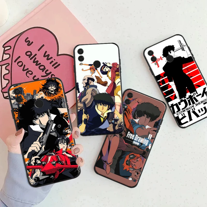 

Anime Cartoon Space Cowboy Bebop Phone Case For Huawei Honor 7X 8X 8C 9 V9 9X 9 Lite 10 V10 10i V20 20i 30 Lite Back Cover