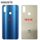 Крышка батарейного отсека 6,21 дюйма для Xiaomi Mi 8 Mi8, сменная крышка для Xiaomi Mi8, Задняя стеклянная крышка корпуса 5,88 дюйма для Xiaomi Mi 8 SE, заднее стекло
