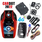 Cardot 2022 автомобильный ЖК-Ключ 4g gps gsm PKE Автомобильная сигнализация умный ключ дистанционный запуск кнопка запуска