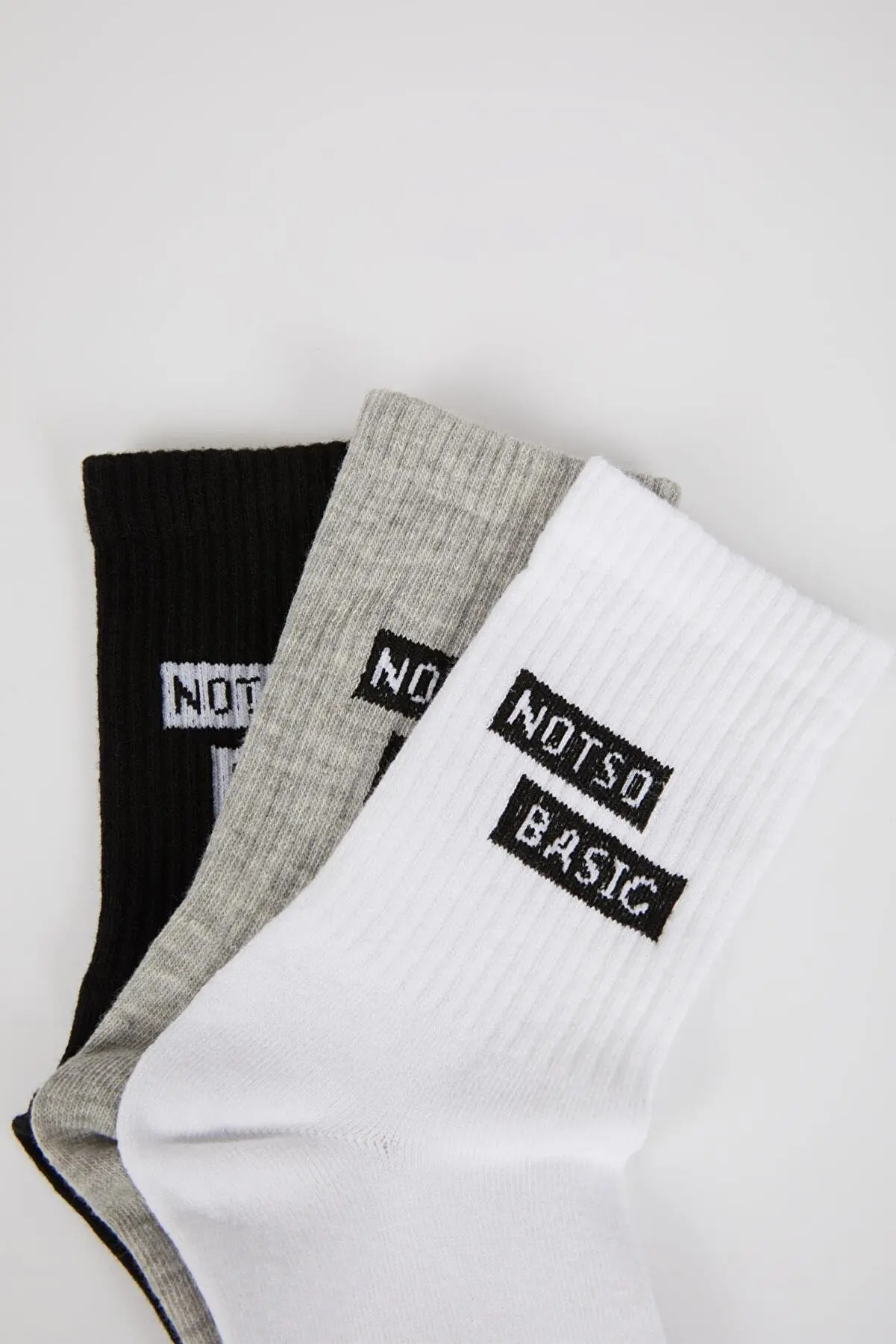 Women's Cotton Slogan Patterned 3 Pack Long Socks