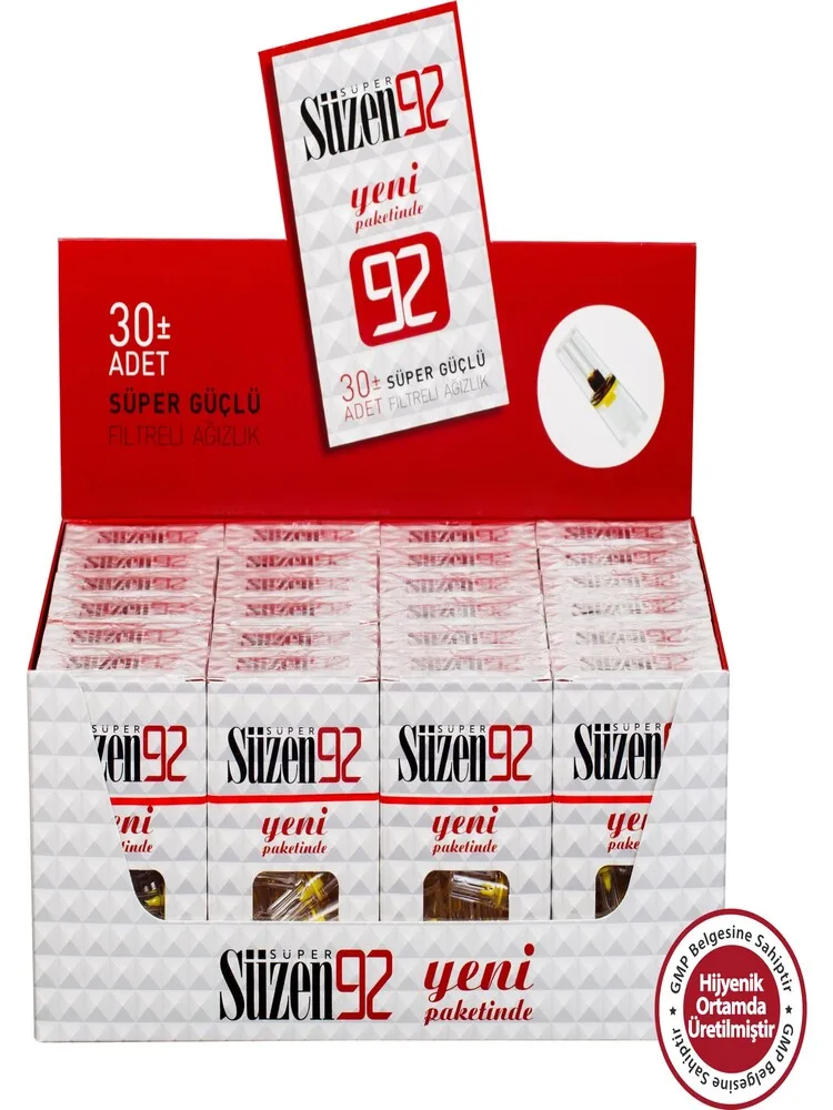 

Süzen92 720 Pieces Disposable Tar Blocking Cigarette Filters Mouthpiece Filter 30 x 24 720 pieces Free Shipping