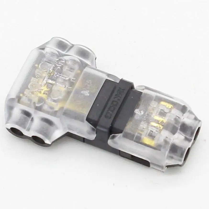 10 шт./компл. 0 3-0.75mm2 T type 2 Pin быстрого монтажа скотч-Лок компактный проводной разъем