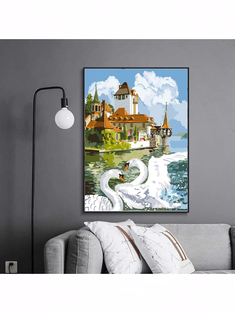 Светлица Вышивка бисером набор DIY Цветы Кот Тигр Дети Собака алмазная полная