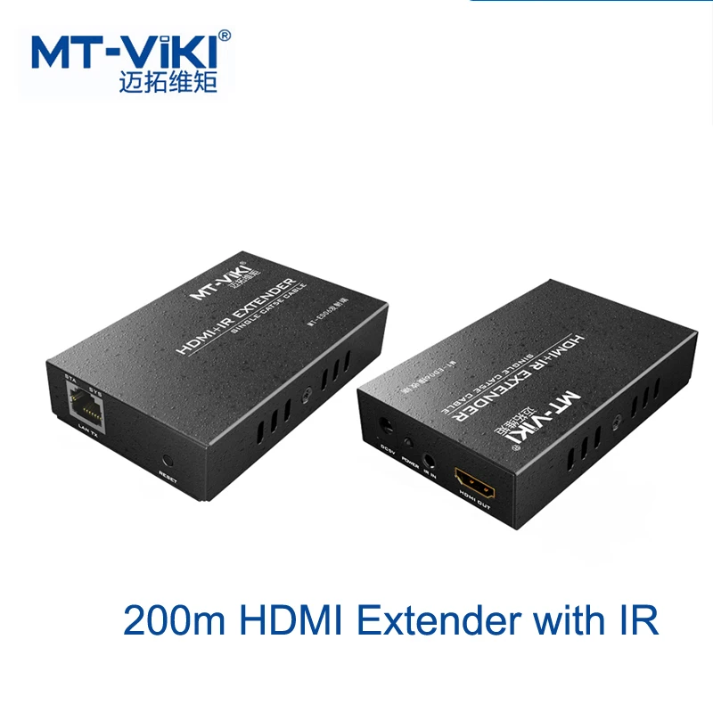 Ретранслятор-удлинитель кабеля 200 м HDMI over CAT 5/5e/6 RJ45 LAN 1080P