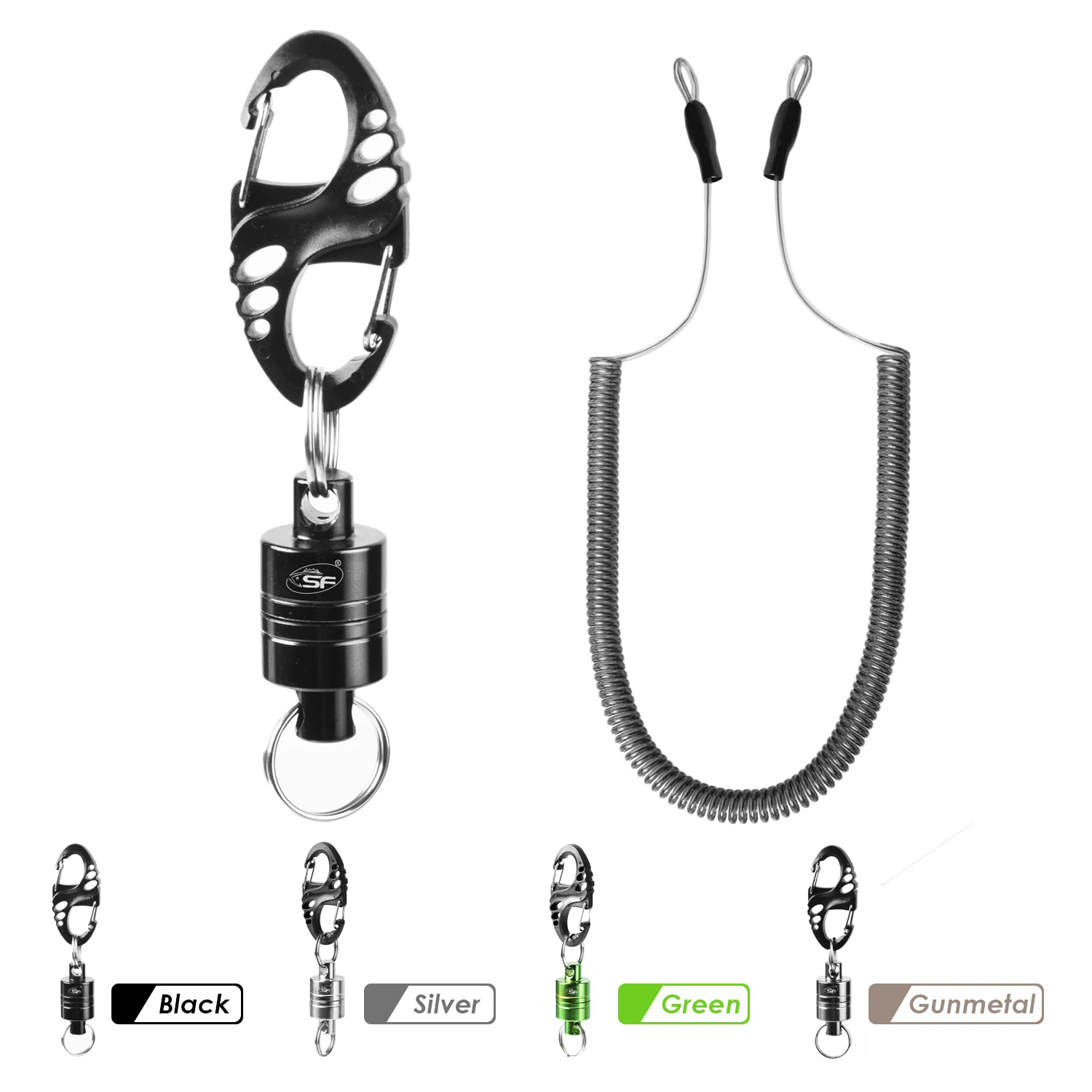 

SF Magnetic Net Release Fly Fishing Accessories Landing Trout Net Magnetic Release Holder with Cord