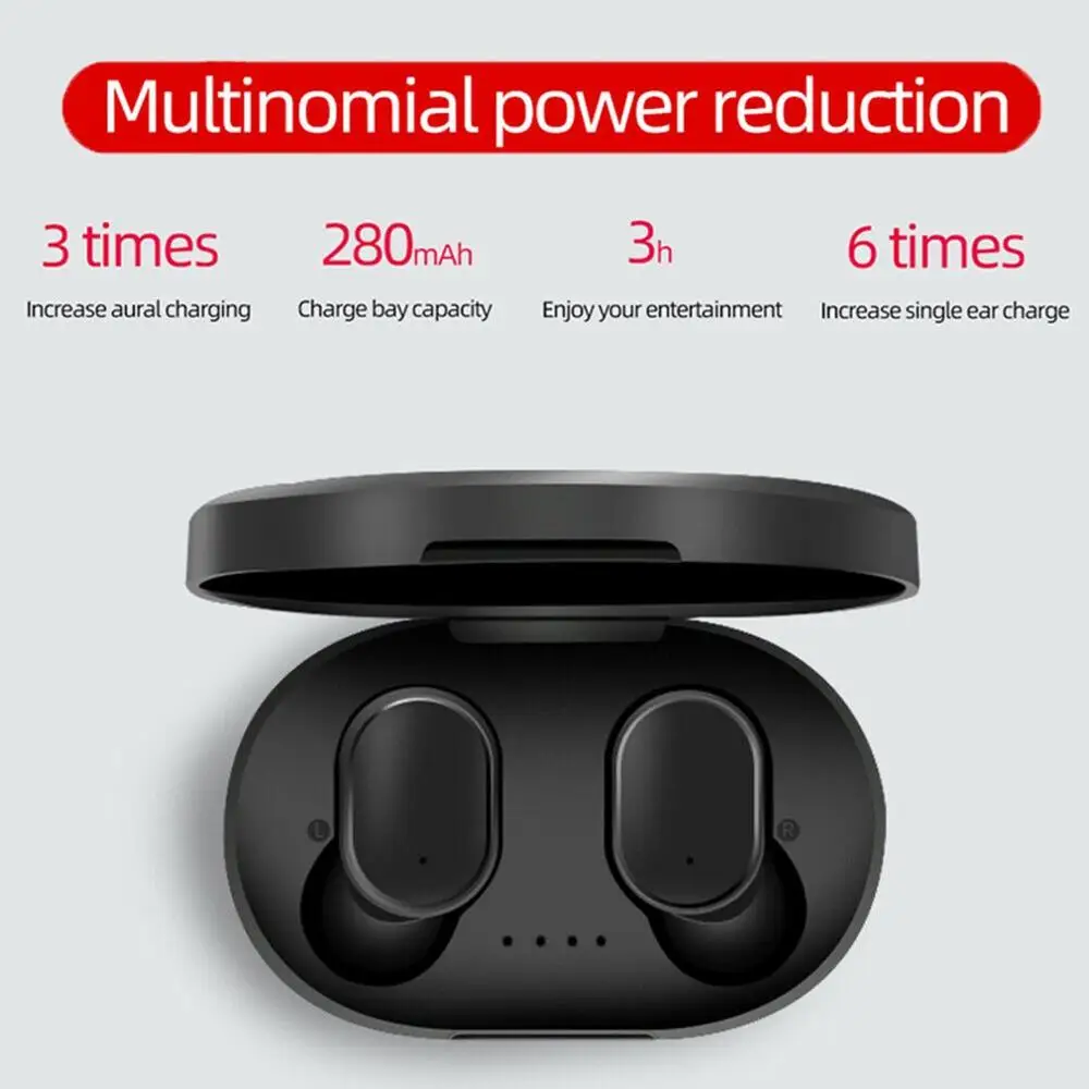 Bluetooth гарнитура для Redmi Airdots беспроводные наушники вкладыши 5 0 TWS с