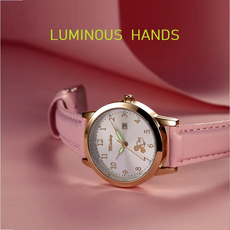 Оригинальные повседневные кварцевые наручные часы для девочек с изображением