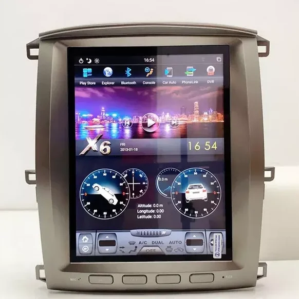 АВТОМАГНИТОЛА TESLA стиль для TOYOTA Land Cruiser 100 2002 2007|Автомагнитолы| |