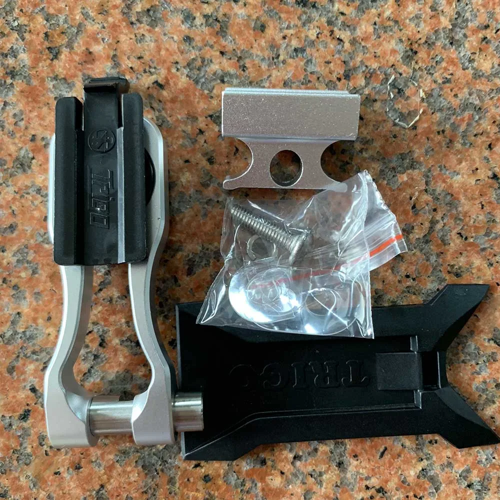 silverphone mount Trigo велосипедное крепление для мобильного телефона держатель для камеры для Brompton 3Sixty складной велосипед S бар Garmin Wahoo Аксессуары для велосипеда - Цвет: silverphone mount