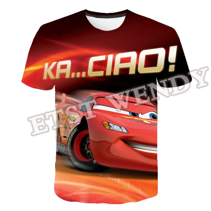 

New 3D Print Cool Cars t-shirts for boys Girls Unisex Tops Cartoon Tee Kids Clothes Funny Short Sleeve Summer Casual tops 4-14T