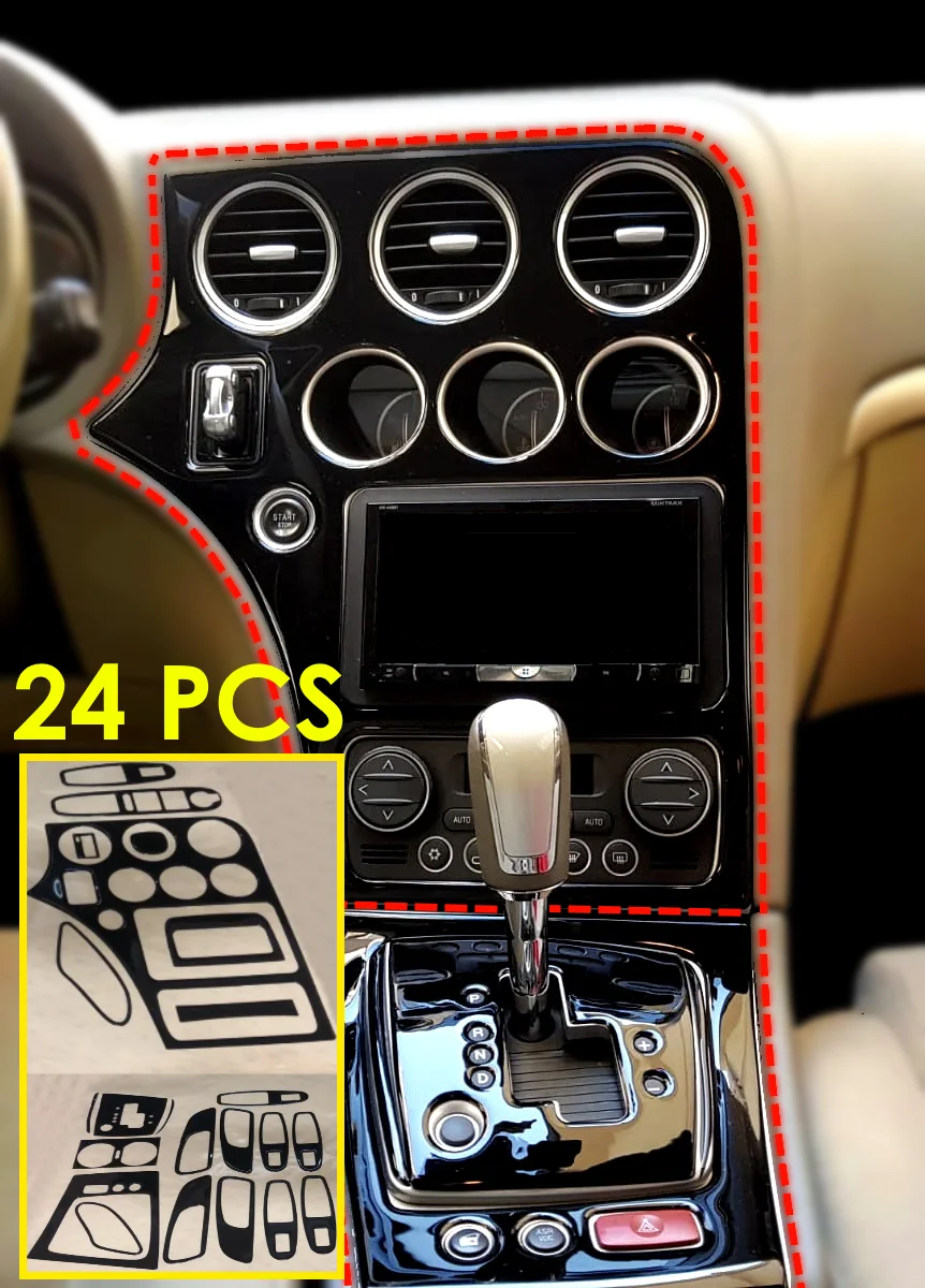 

For Alfa Romeo 159 Full (Dashboard+Doors) Trim Decorative Accessories Set Dash Kit Piano Black, Silver, Wood, Carbon Fiber