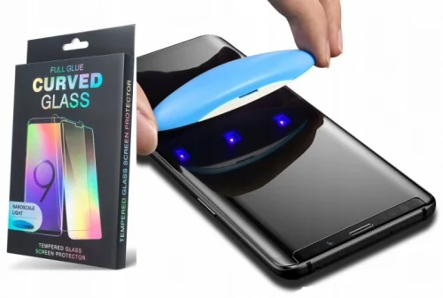 Защитное стекло UV Glass для Samsung Note и S серии • С УФ клеем Прозрачное | Мобильные