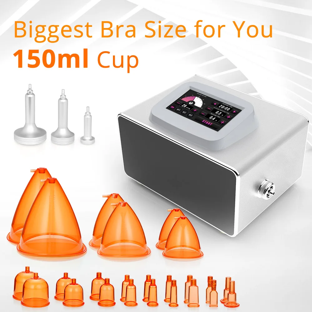

150ml Large Vacuum Cups Buttock Lifting Breast Enlargement Massage Machine Lymph Detox Body Care Beauty Salon
