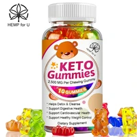 hfu 60pcs keto gummies green apple cider vinegar slimming products weight loss fat burner lose weight health food fat reducer