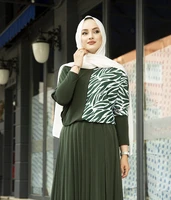 patterned sandy skirt suit abayas for women dubai abaya turkey muslim set jumpsuit outwear hijab wrap dress turkey fashion