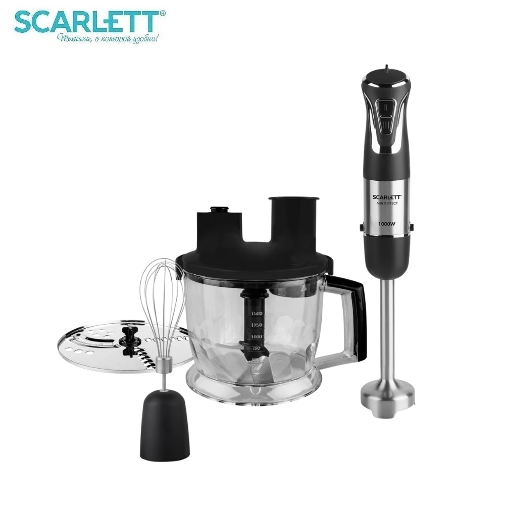 Погружной блендер Scarlett SC-HB42K06 1000 Вт | Бытовая техника