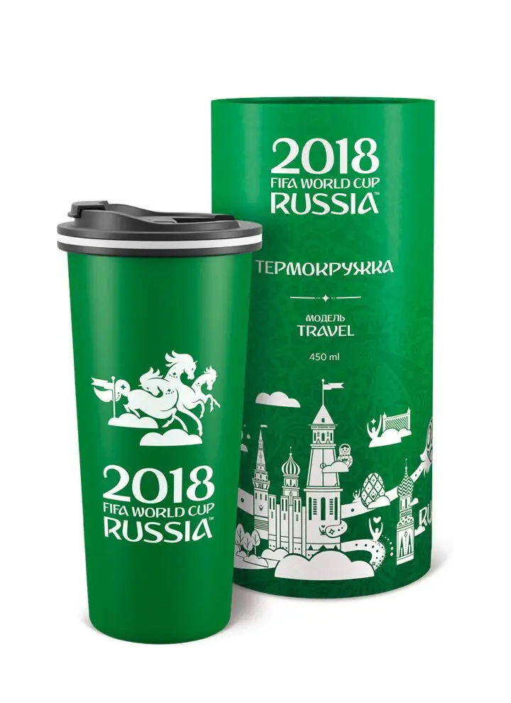 Термокружка Символы цв. красный (450 мл) 2018 FIFA World Cup Russia™ - купить по выгодной цене