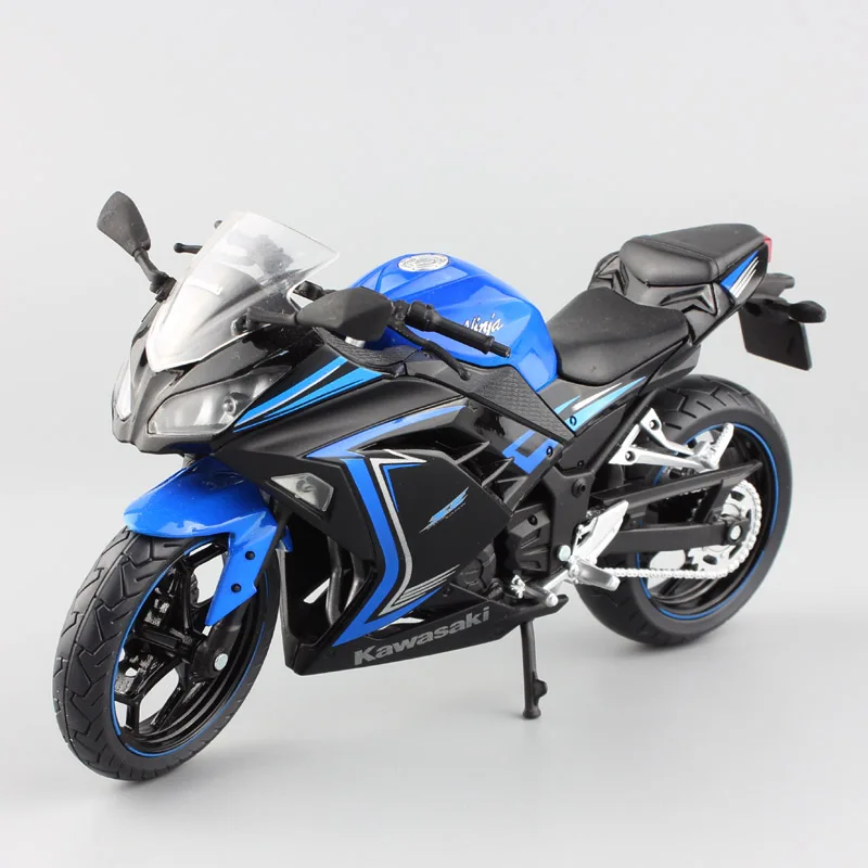 Новые горячие распродажи! Модель из литого сплава 1:12 Kawasaki Ninja 250 модель игрушки