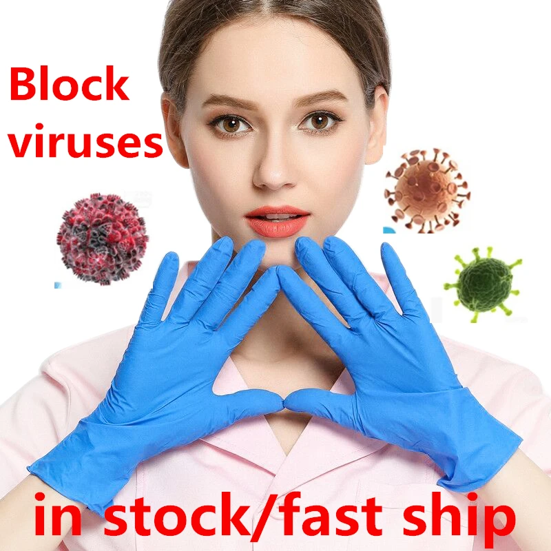 Одноразовые латексные перчатки 40 шт./компл. 20 пар для домашней уборки