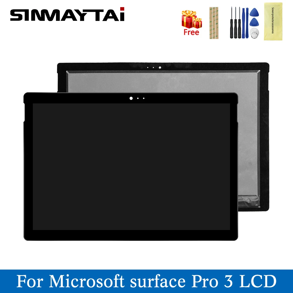 Сенсорный ЖК экран для Microsoft Surface Pro 3 цифровой преобразователь 1631 полный дисплей