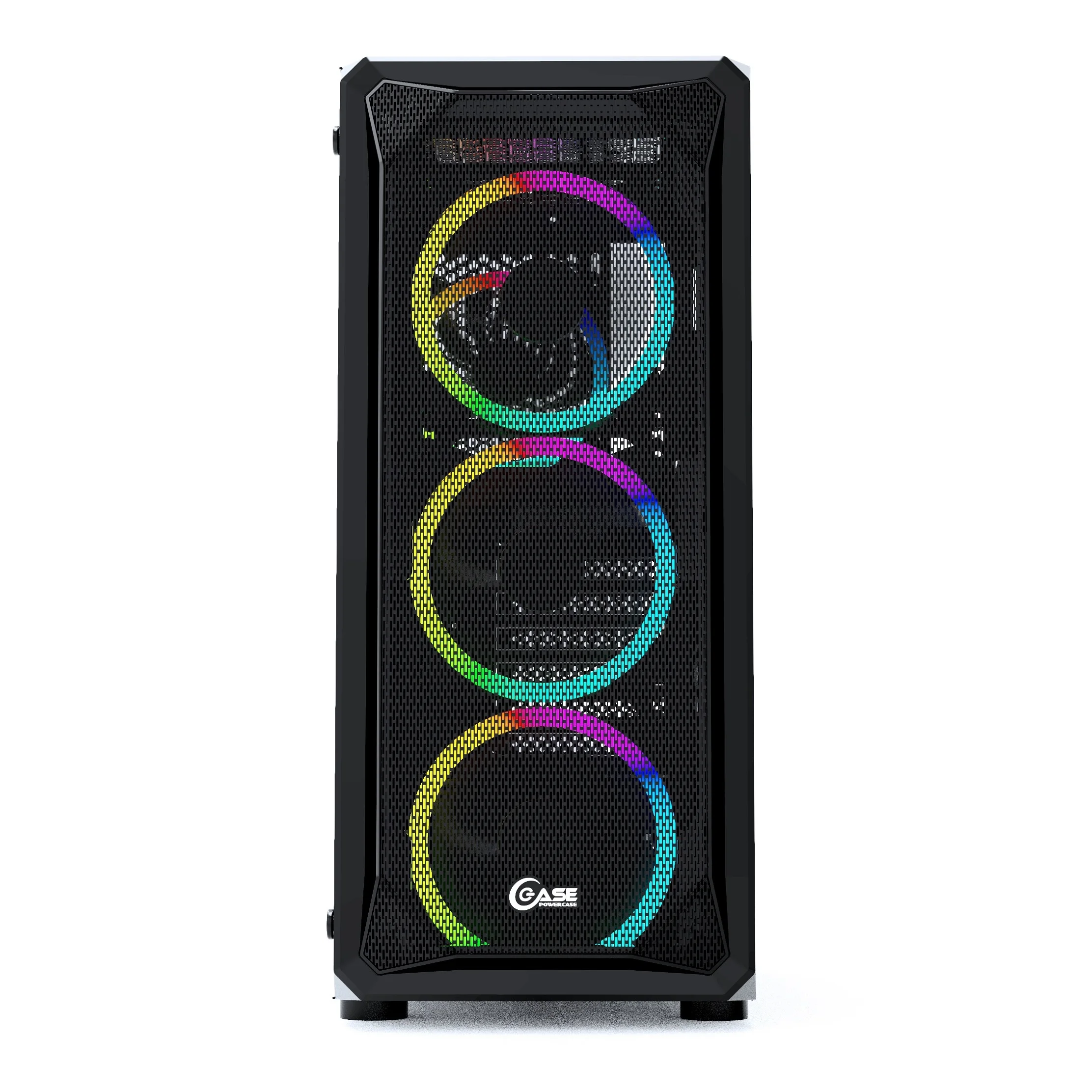 Game PC case корпус для компьютера pc gamer Mistral Z4 Mesh RGB Tempered Glass чёрный ATX (CMIZB-R4) - купить по