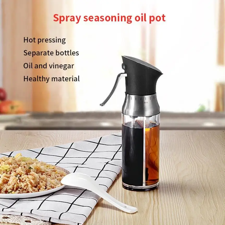2-in-1 Stainless Steel Oil Sprayer Adjustable Vinegar Spray Bottle for Home Kitchen BBQ Cooking Tool Seasoning | Дом и сад