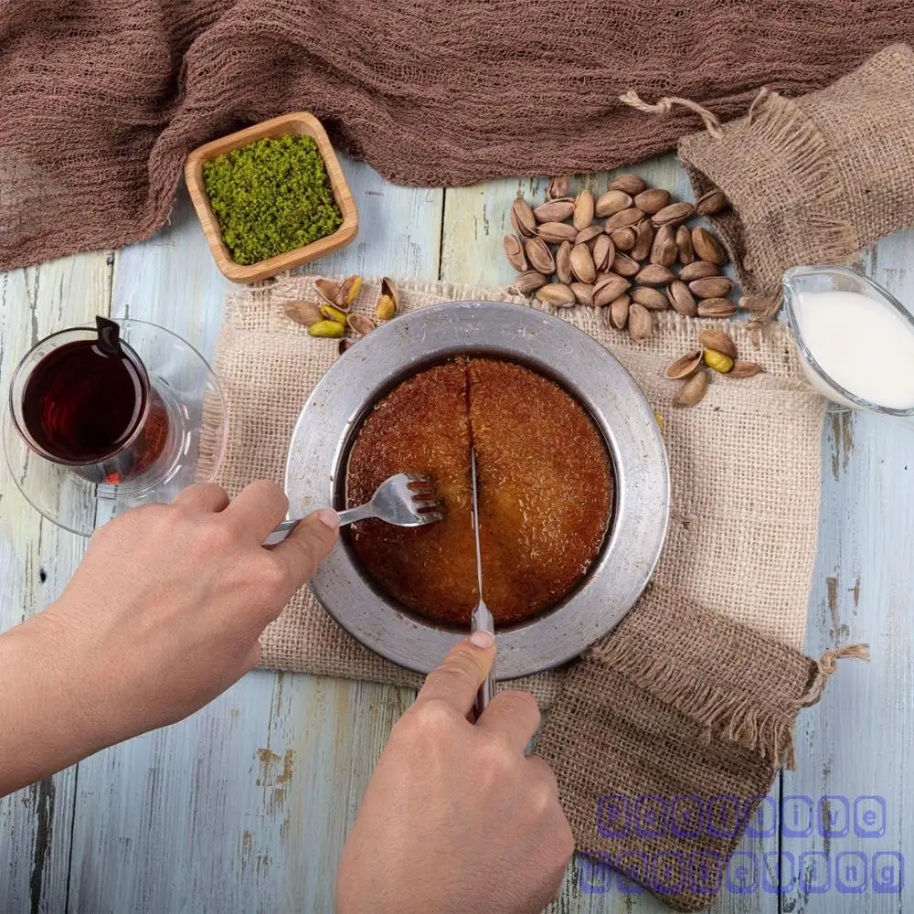 Kunefe известная тарелка сервировка десерта тарелки Презентация Хатай антакья