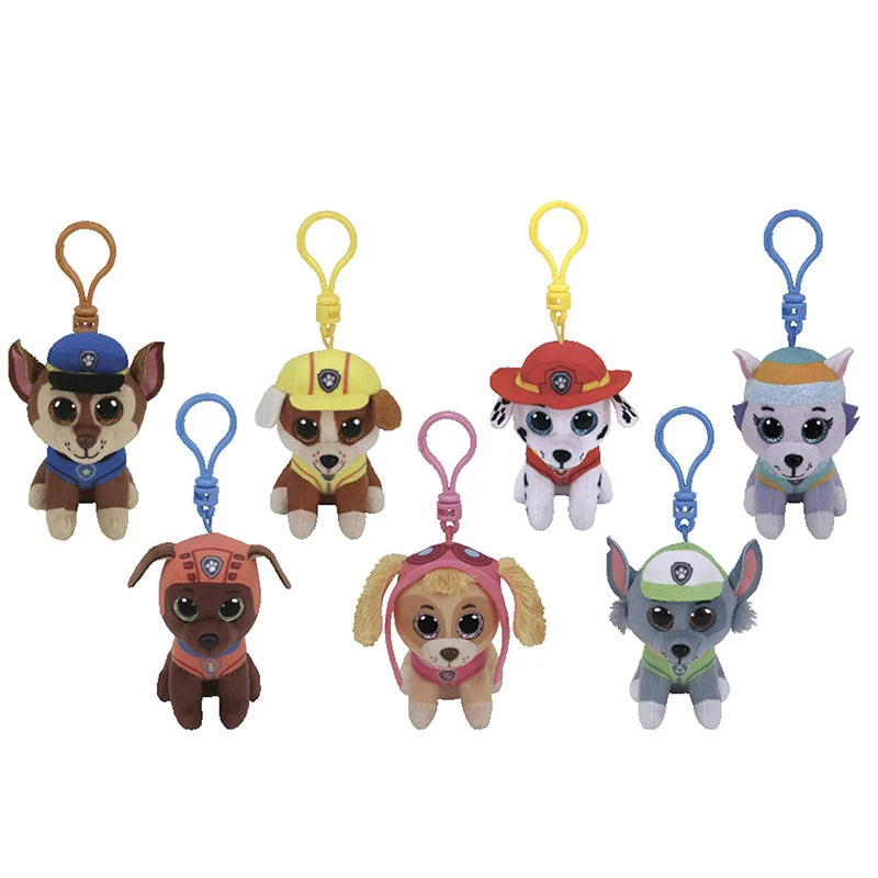 Ty Paw Patrol большие глаза плюшевая кукла для ключей, игрушка TY подарок для детей