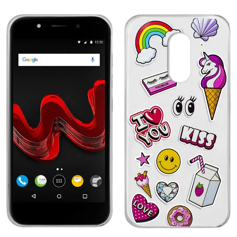 Чехол для Wiko Wim Lite с рисунком Kiss | Мобильные телефоны и аксессуары