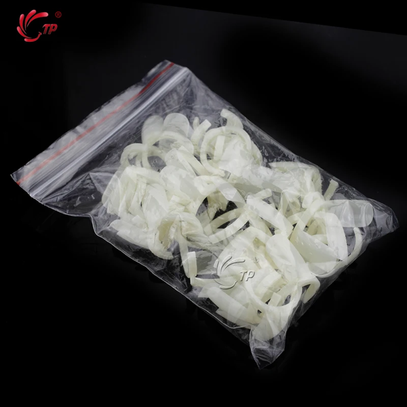 TP 50 накладные ногти флакон цветной дисплей Кольцо Типсы для салона французский