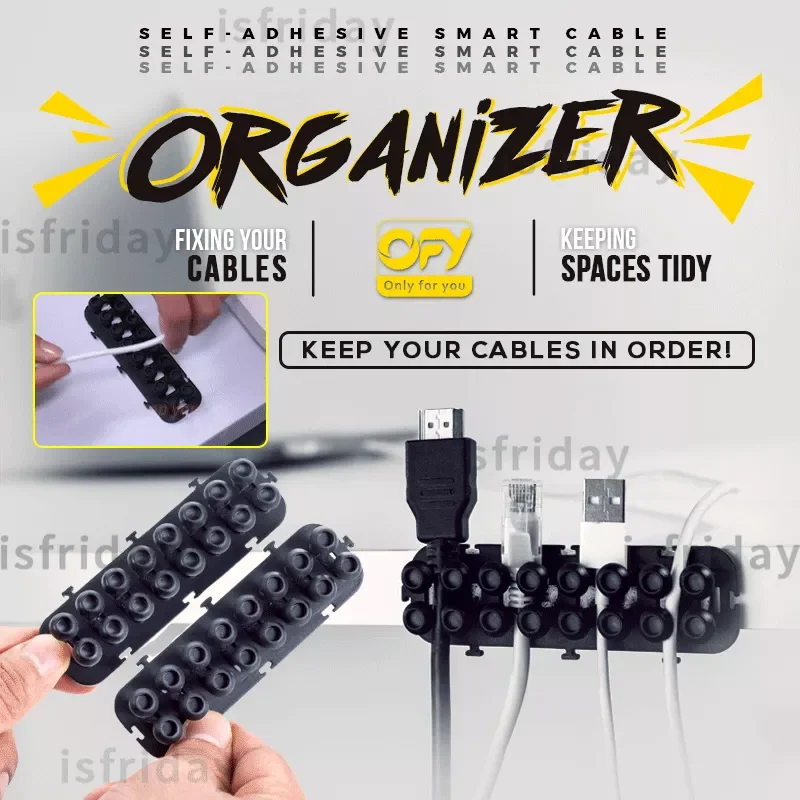 

Self-adhesive Smart Cable Organizer Desktop Management Clips Smartphone Cable Organizer Mouse Headphone Wire Organizer Protector