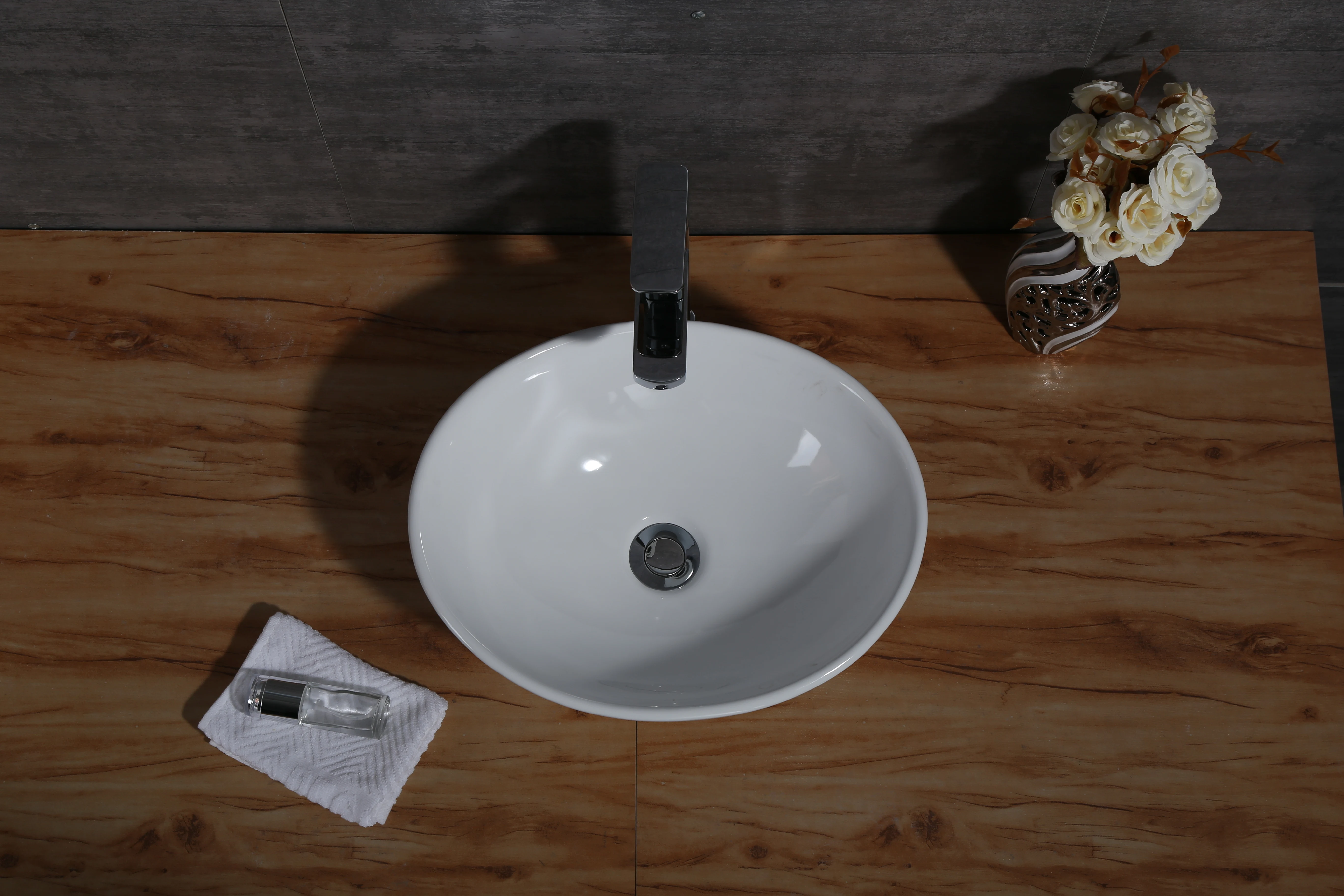 

White Basin Sinks Above Counter Washbasin Square Ceramic Household Art Simple Bathroom Small Vessel Bowls TX8002