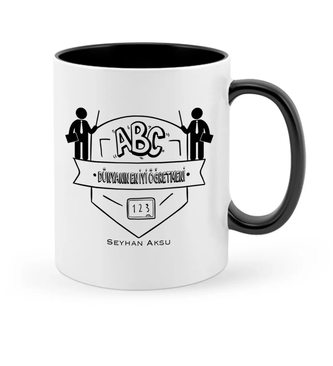 

Персонализированные лучшие мировые учитель черная кружка чашка-18