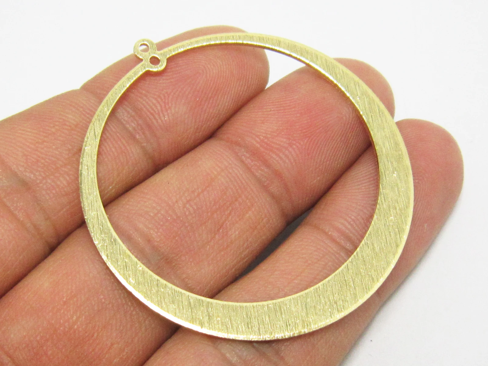 6 шт латунные подвески, подвески для круглых сережек с текстурой, 48x45 мм, круглые подвески, изготовление ювелирных изделий-R1125