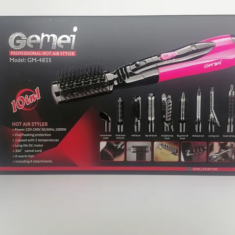 Стайлер (фен-щётка) Gemei GM-4835 10 в 1