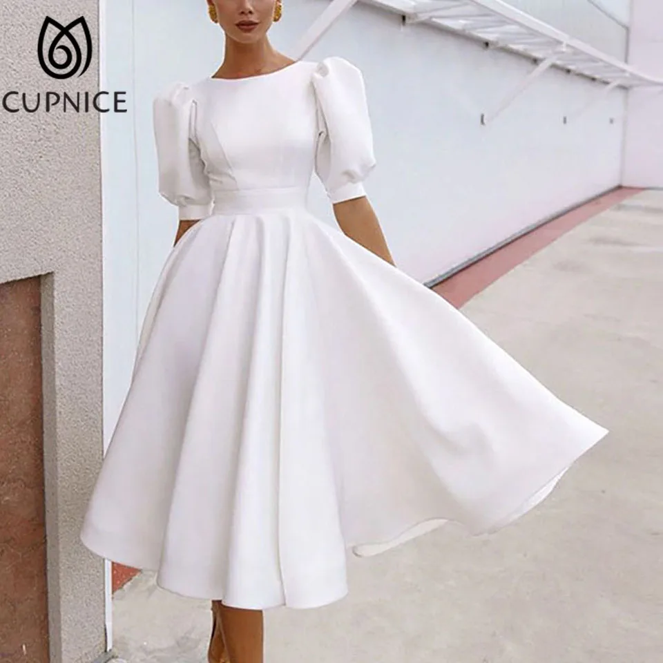 

Элегантные белые платья CUPNICE для женщин, летнее платье с открытой спиной для вечеринки и свадьбы, модное сексуальное женское платье, женское...