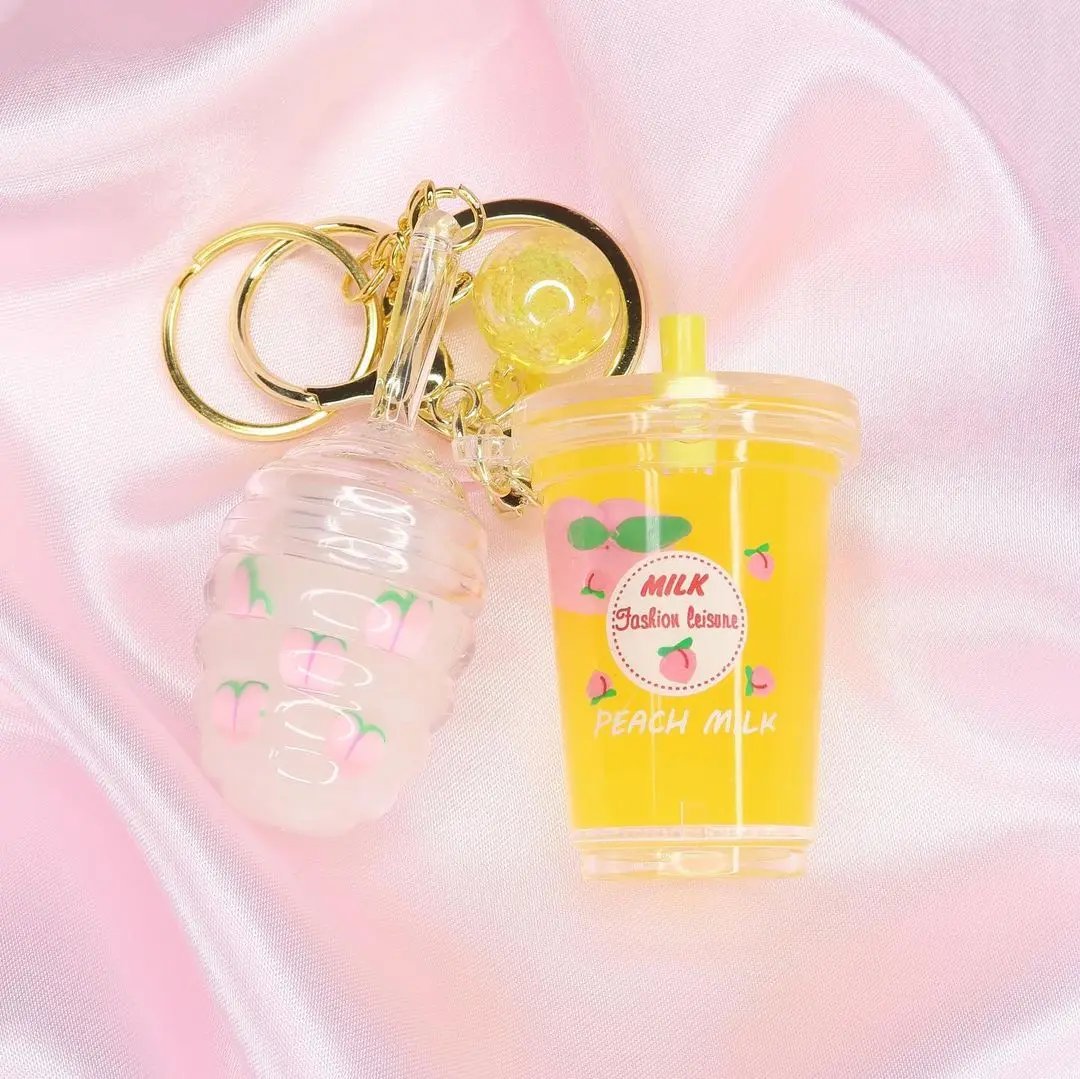 Листы Amazon блеск для губ жидкий акриловый брелок детей сделай сам цепочка ключей