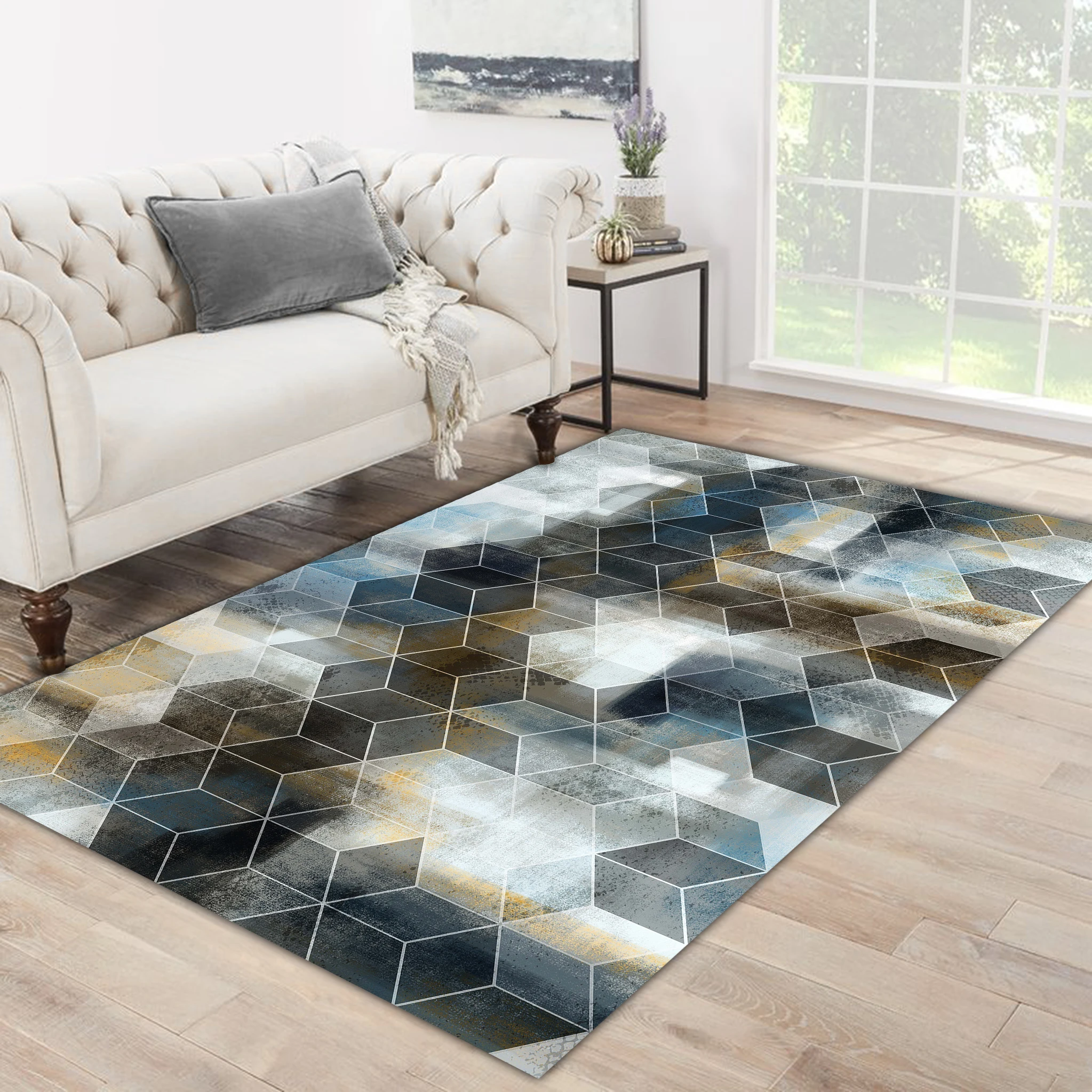 

Grey white carpet grey white square shaped patterned carpet modern carpet living room bedroom carpet free shipping soft