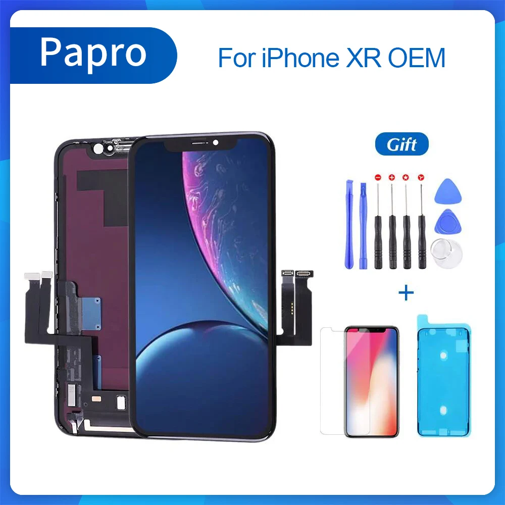 Сменный сенсорный ЖК экран для iPhone XR с дигитайзером в сборе 3D Force без битых