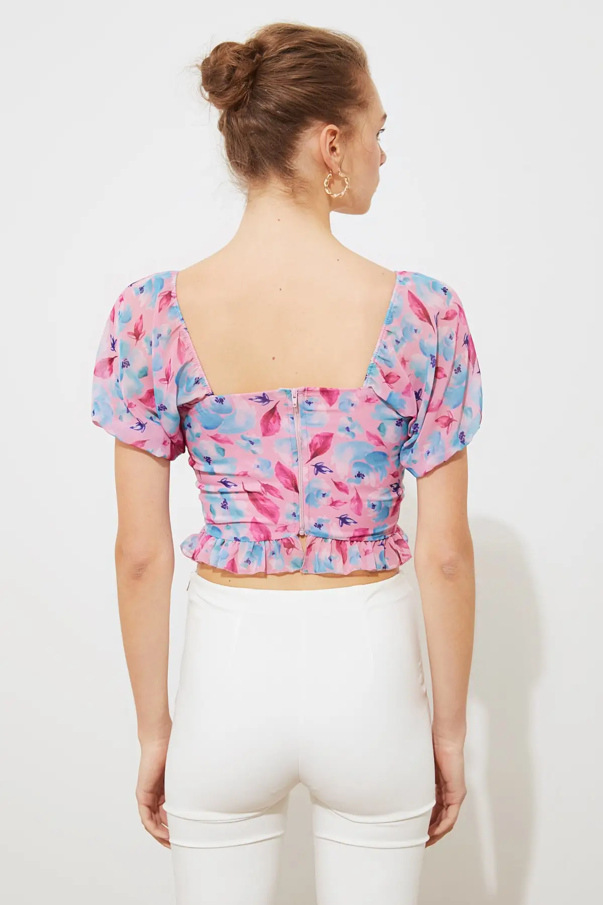 

Lila Crop Bluz
