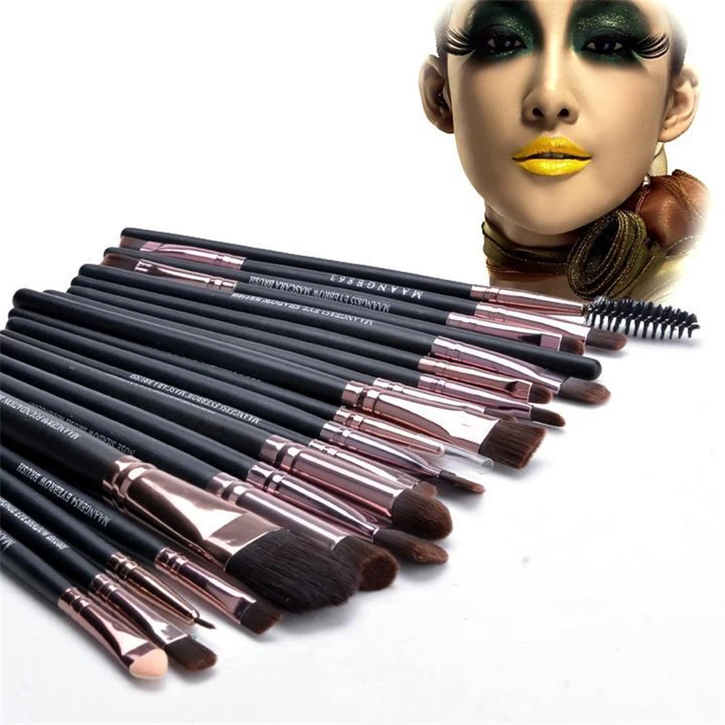 20 шт./лот Профессиональные кисти для макияжа набор кистей с деревянной основа
