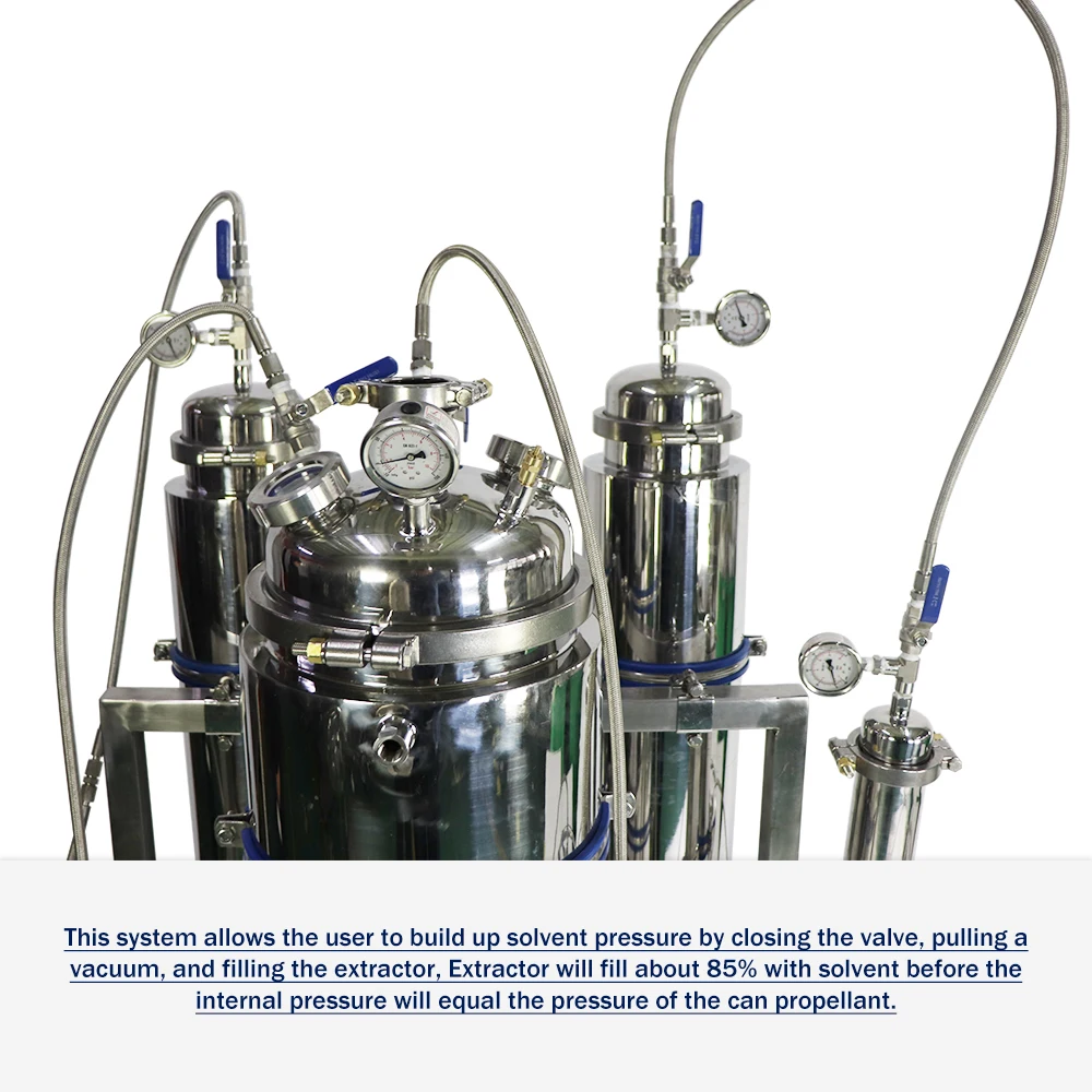 Оборудование для экстракции высокого давления из нержавеющей стали BHO